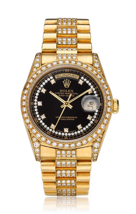 18kt gold rolex with 29 kt diamond|rolex day date gold.